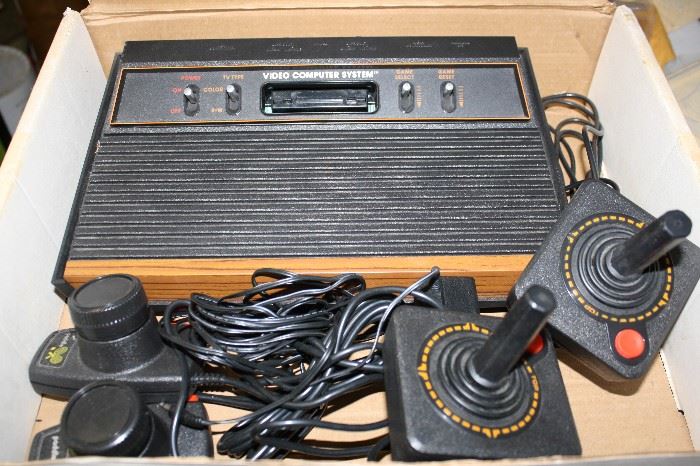 This will take you back.  Atari Game System With Games!