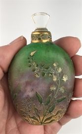 Rare Daum Nancy Cameo Perfume Flacon