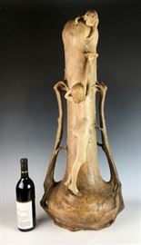 Monumental Goldscheider Nude Vase