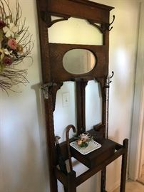 Antique Hall Tree