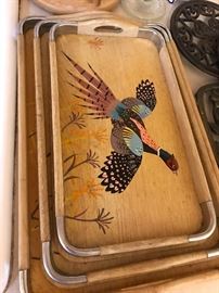 Great Painted Tray Set