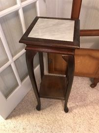 Marble Top Plant Stands