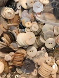 Over 300 pounds of Antique and vintage buttons. A conservative guess would be in excess of 100,000 buttons.