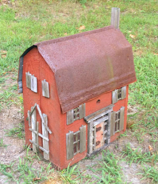 Large Vintage New England Farmhouse Birdhouse, fabulous Folk Art piece
