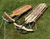 old snow sleds in nice condition
