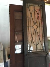 Leaded glass pantry door from NY 
