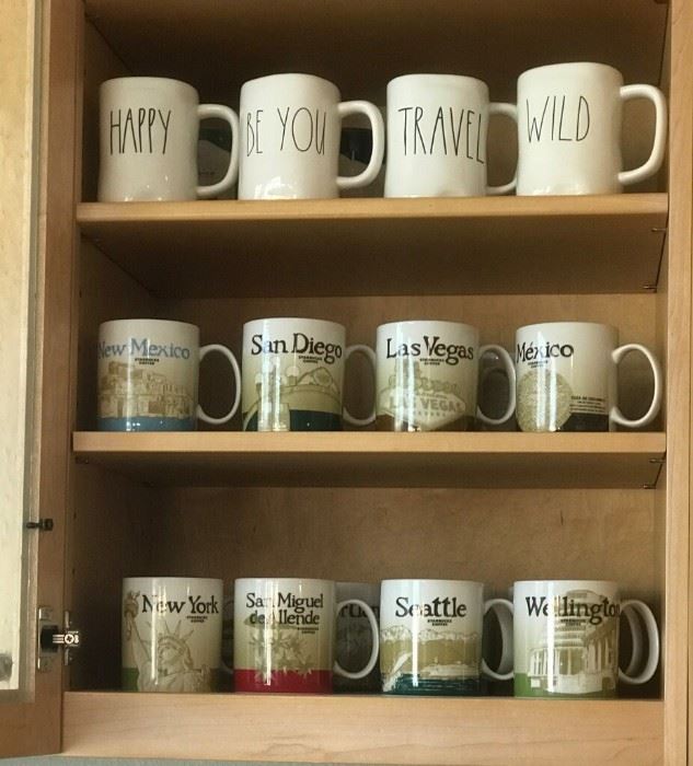 Rae Dunn Mugs and Starbucks Collectors Icon Coffee Mugs
