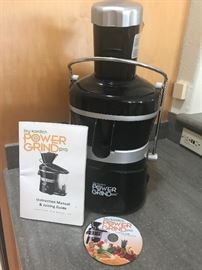 Jay Kordich Power Grind Pro, Juicer, Instruction Manual and Operations Guide. Works great!