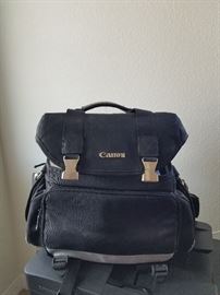 Canon camera with bag