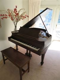 Mahogany Baby Grand Piano: Kranich & Bach NY
