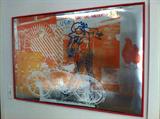 Rauschenberg 
"Bicycle"
1991 Foil Print Lithograph