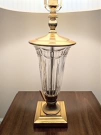 One of a Pair of Waterford Lamps