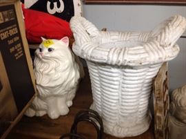 Nice planter and Cat