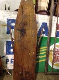 Wooden iron board