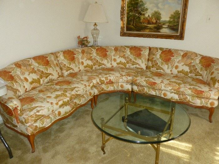 Unique vintage sectional sofa in like new condition