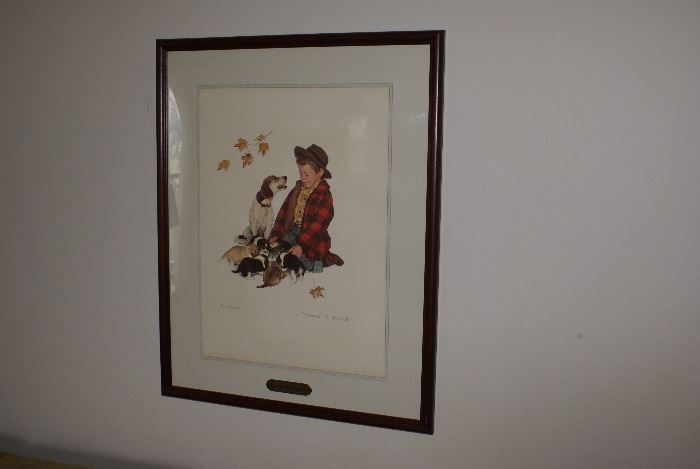 Norman Rockwell Pride of Parent Hood Framed Lithograph