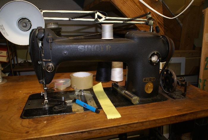 Singer Commercial 241-12 Sewing Machine with Commercial Base