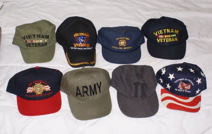 Old Vietnam Veteran's Hats 