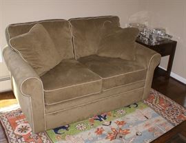Cloth Love Seat Sofa By Lazy Boy 