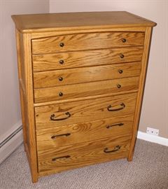 Oak Chest of Drawers by Black Hawk.