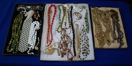 Trays Full of Costume Jewelry