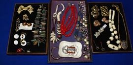 Trays Full of Costume Jewelry