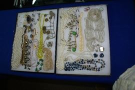 Trays Full of Costume Jewelry