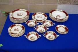 Vintage Set of Royal Myotts Crown Porcelain China