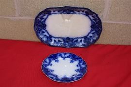 Flow Blue Plates by Oxford
