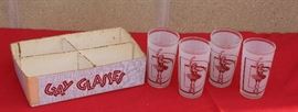Set of 4 Gay Drinking Glasses