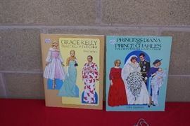 Princess Diana & Prince Charles Paper Doll Book Grace Kelly Paper Dolls Book 