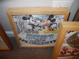 Mickey's anniverary, framed