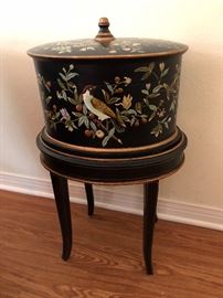 Beautiful Bird Curio Box/Table
