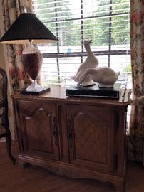 Lamp, pair of geese, side bar/buffet