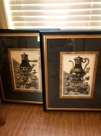 2 piece framed artwork