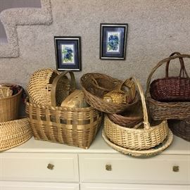 Collection of baskets. 