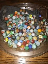 Collection of Antique and vintage Marbles
