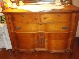 antique dresser with mirror