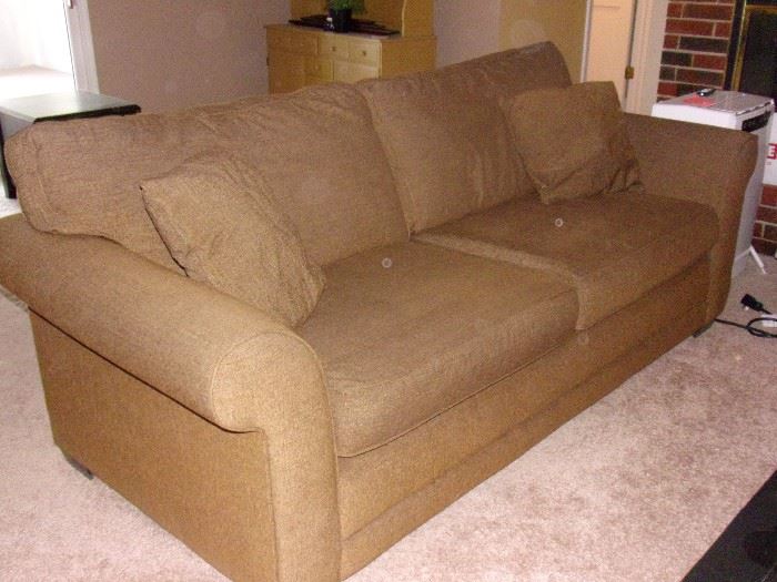 Rolled arm sofa/couch great condition and neutral color