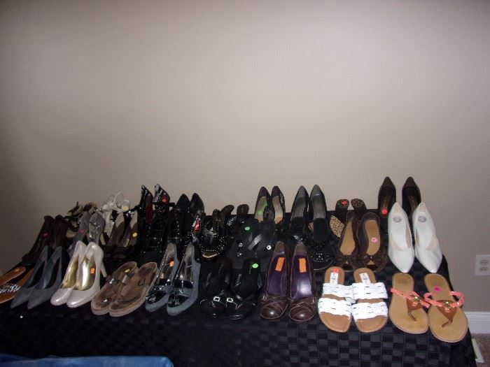 Large collection of fine women's shoes, size 9