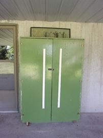 Unique vintage storage cabinet