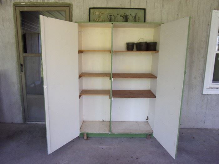 Unique vintage storage cabinet