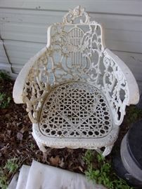 Vintage wrought iron chair