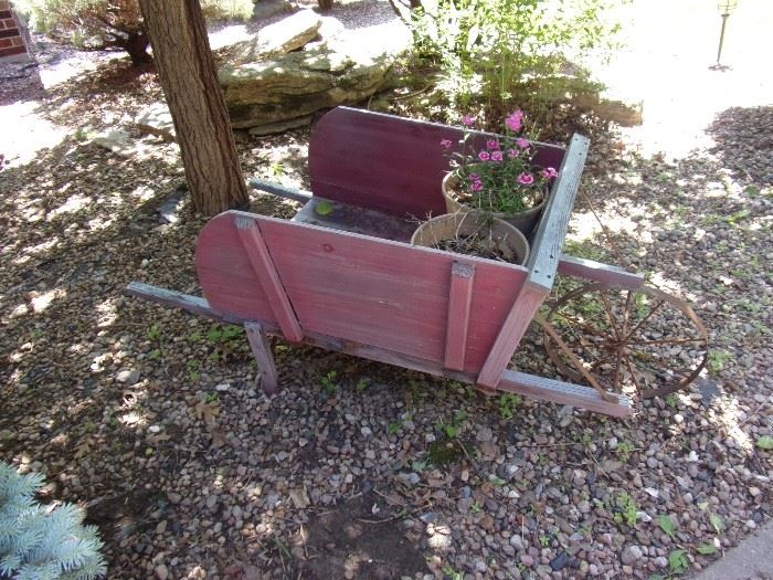 Cute decorative wheelbarrow