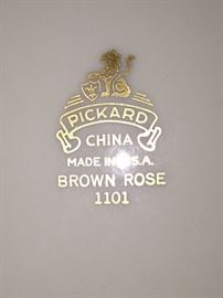 "Brown Rose" china by Pickard (made in the USA)