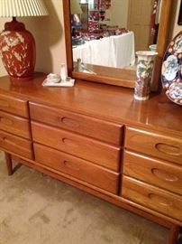 Nine-drawer Danish style dresser