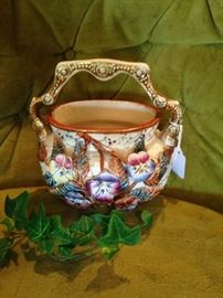 Old English colorful basket