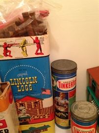Lincoln Logs and Tinertoys