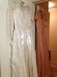 Vintage wedding dress and evening wear 