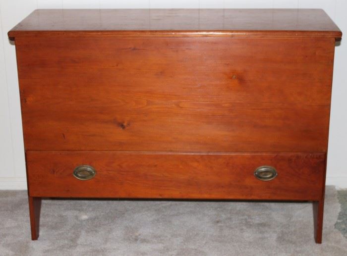 Antique Cedar Lined Blanket Chest with Bottom Drawer(45"W x 17"D x 32"H)